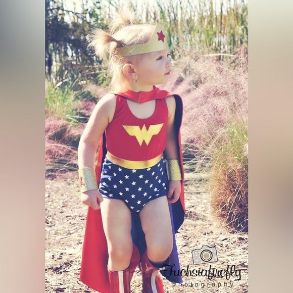 Halloween Toddler Wonder Woman Costume - Picture 3 of 3